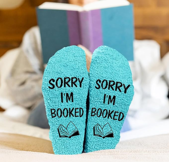 Calcetines de lectura divertidos para amantes de los libros miniatura 7
