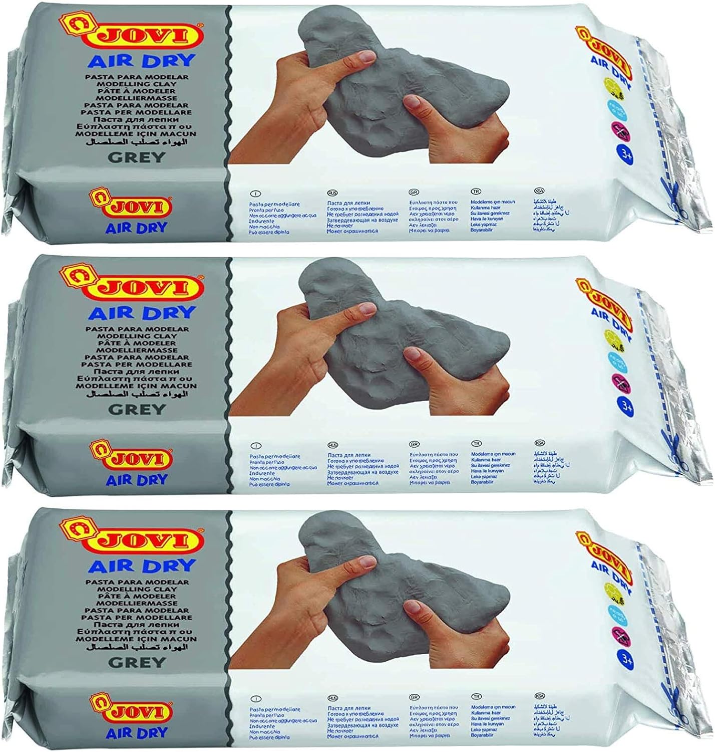 Jovi Air Dry Modeling Clay; 2.2 lb., White, Non-staining, Perfect for Arts and Crafts Projects