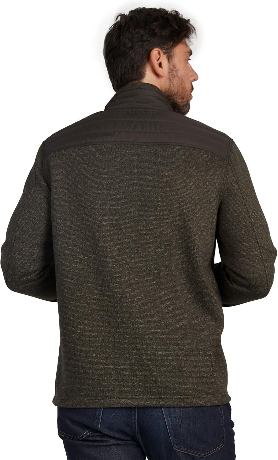 Free Country Mens Fleece Knit Jacket Full Zip With Pockets Soft Warm Lightweight and Comfortable Winter Hiking Outdoor-Frore