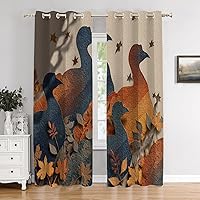 Vista 55 de Maritime Ocean Cafe Curtains,Anchors Nautical Art Blackout Tier Curtain Multilayer Polyester Short Kitchen Drapes 2 Pack 26X24 Inches Anclajes