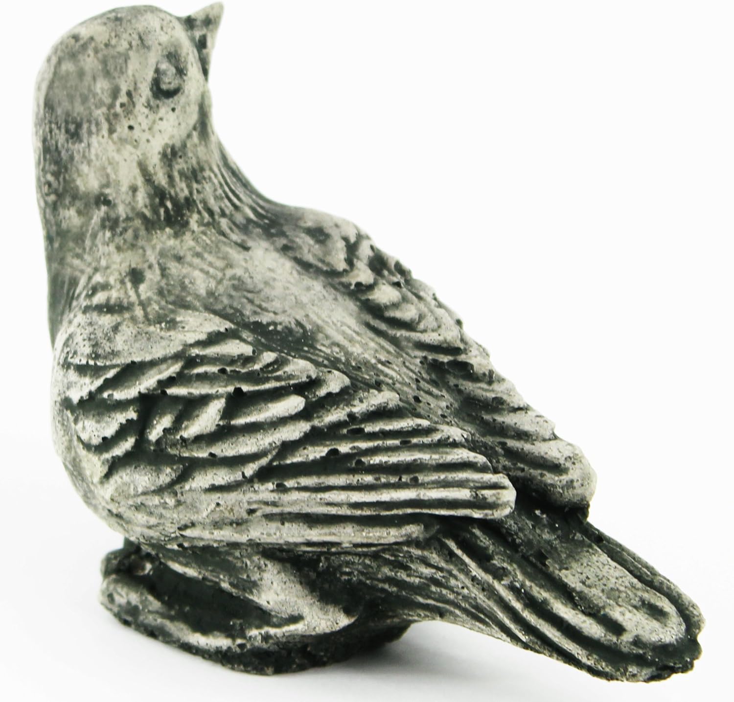 Lark Bird Concrete Statue Cement Birds Figurines Cast Stone Bird Bath Figure Back Yard Art