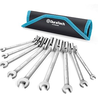 DURATECH 9-Piece Flex Head Socket Set 8-19 mm Metric
