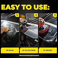 Vista 6 de Meguiar's Mirror Glaze M10508 - Compuesto ultracortado, fórmula de grado profesional con acción de corte rápida que elimina arañazos, remolinos