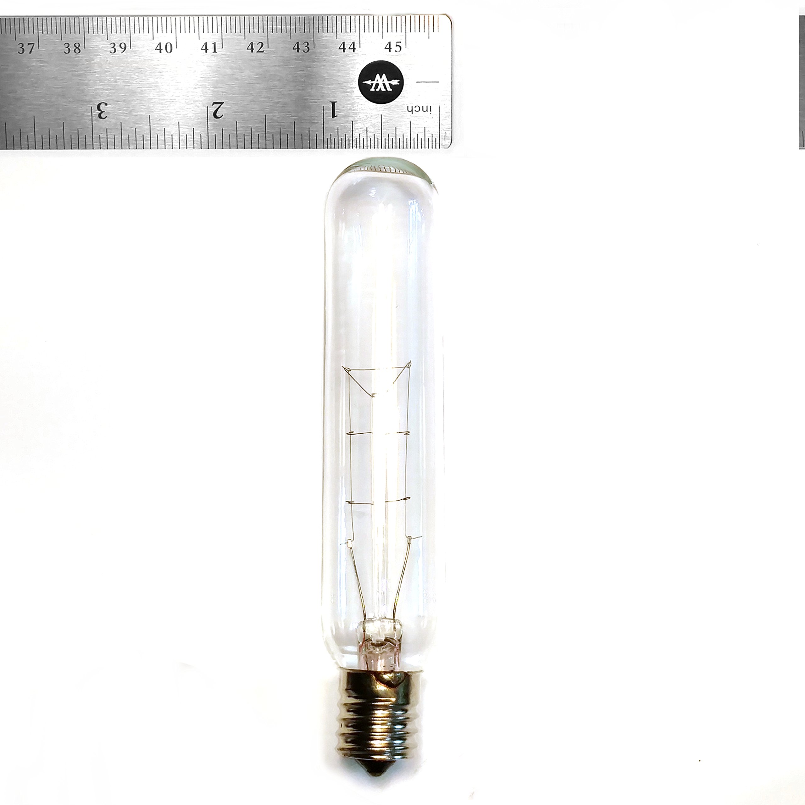 Hometown Evolution, Inc. Box of 25 T25 Tube Edison 2 Inch 7 Watt C9 E17 Base Replacement Bulbs