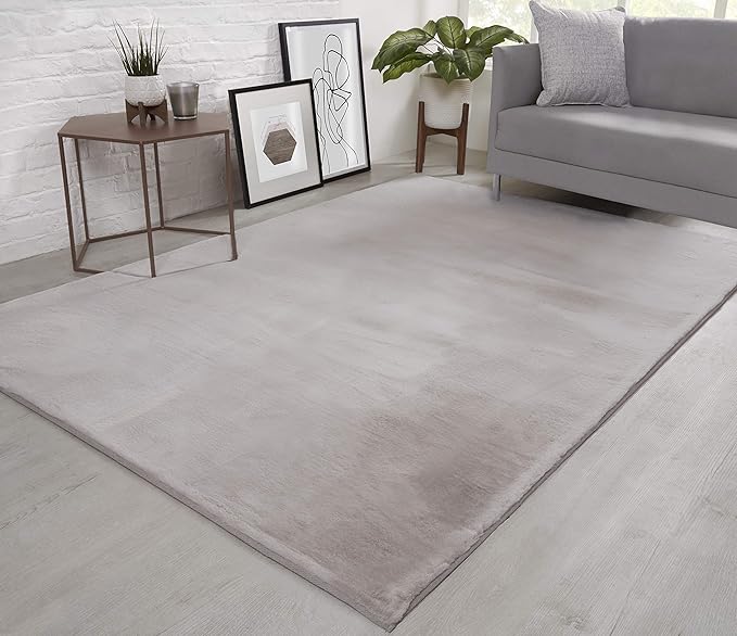 NATURAL FAUX RABBIT FUR Rug Ultra Soft Plush Extra Large Animal Rugs