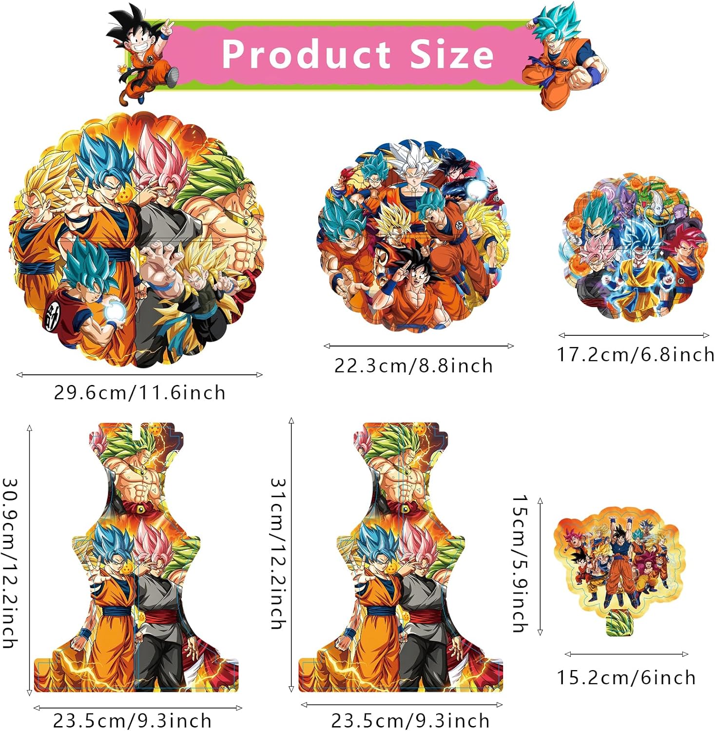 Dragol Themed Party Supplies Set: 3-Tier Cupcake Stand for Dral Birthday Decorations