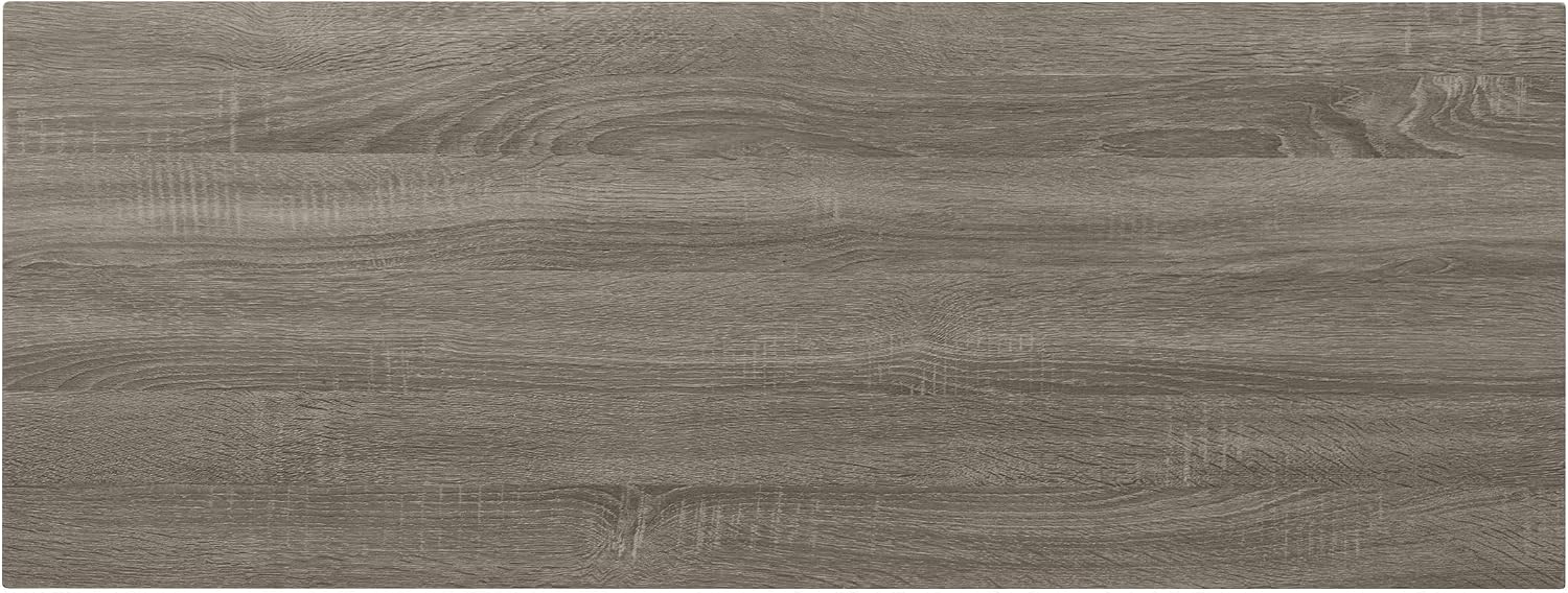 Coaster Home Furnishings - Birdie - Metal and Wood - 47-Inch Rectangular Entryway Table with Cross-Brace Base, Wood Surface - Rustic Style - Living Room and Hallway - Sonoma Grey - 705619