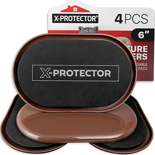 Miniatura 9 de Deslizadores de Muebles para Alfombra X-PROTECTOR - 16 PIEZAS Almohadillas Deslizantes de 2 1/2" - Deslizadores para Muebles. ¡Mueve Tus Muebles