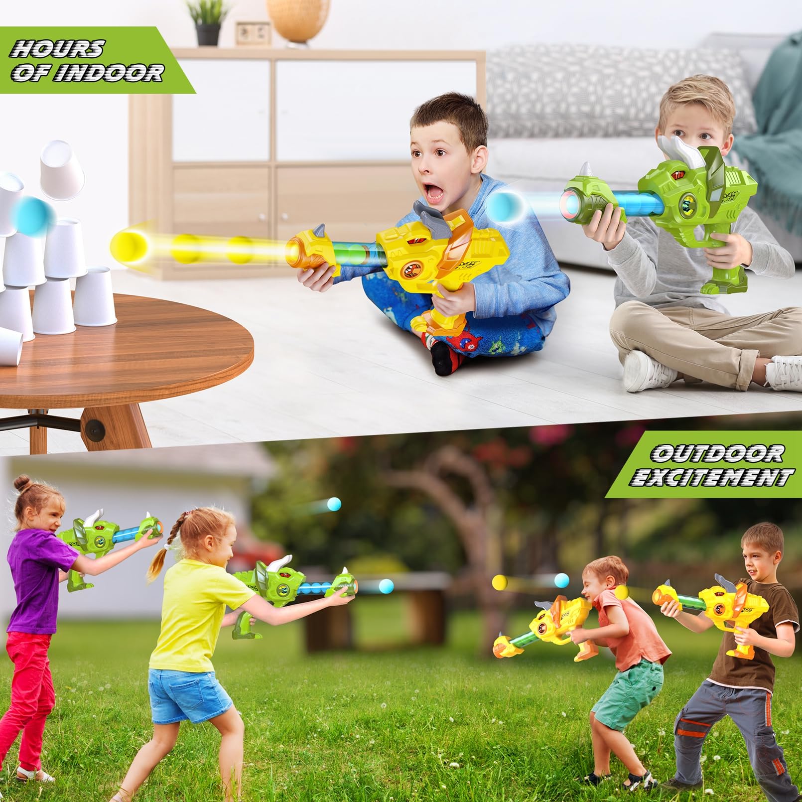Schießspiele für Kinder Spielzeug 36 Schaumball Spielzeug Kinder ab 5 6 7 8 9 10 11 12 Jahre Junge für Draußen Kinderspiele Geschenk Junge 5-12 Jahre Geschenkideen Kinder