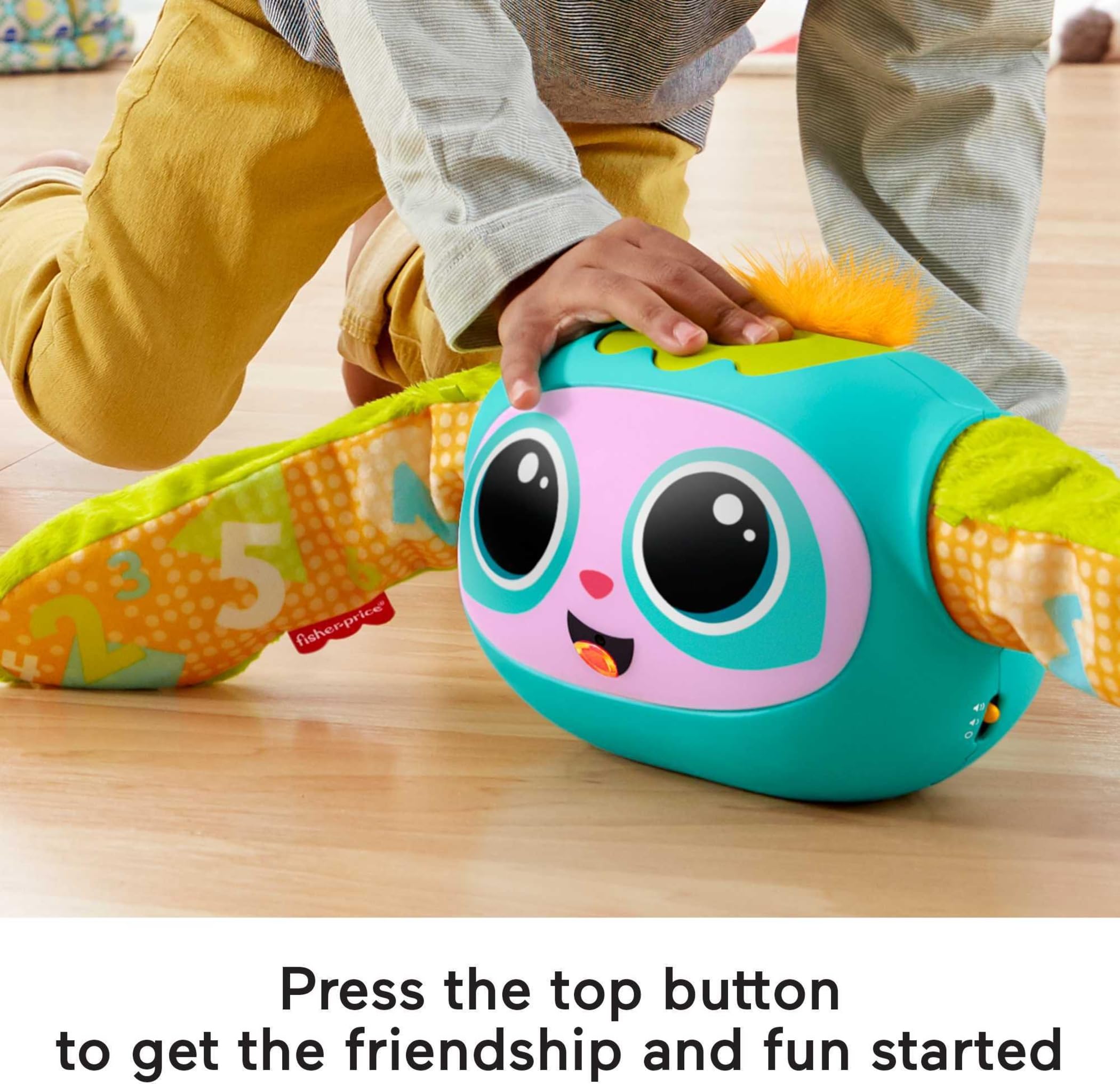 Fisher-Price Rollin' Rovee, Giocattolo interattivo con Musica, luci e contenuti didattici per Bambini dai 6 Mesi ai 5 Anni