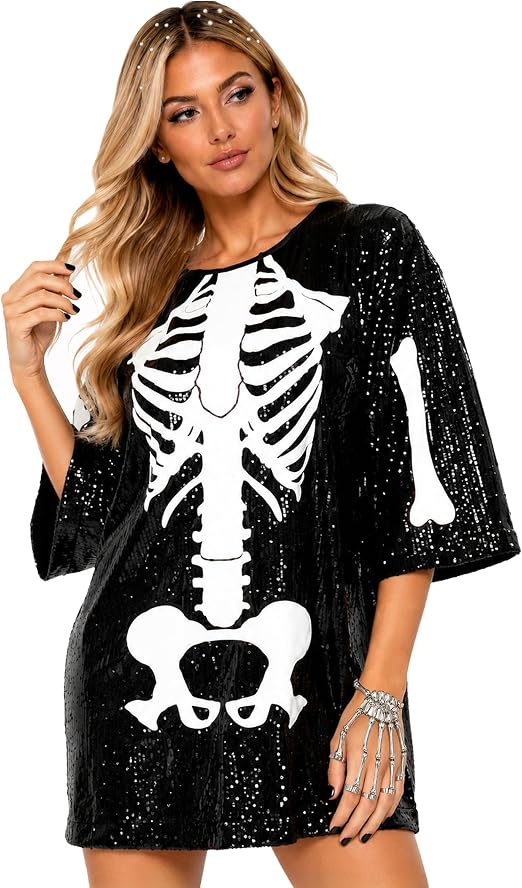 Tipsy Elves Women's Sequin Halloween Costume - Party Dress
