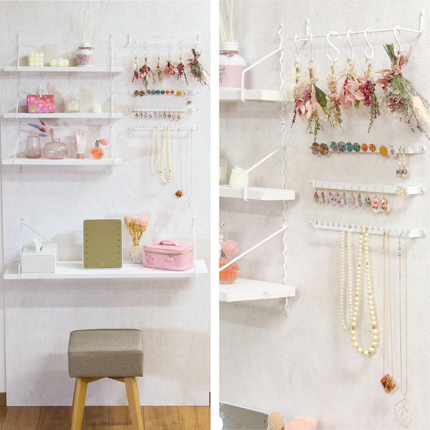 Wakisangyo Kabette Accessory BAR White Earring Wall Storage