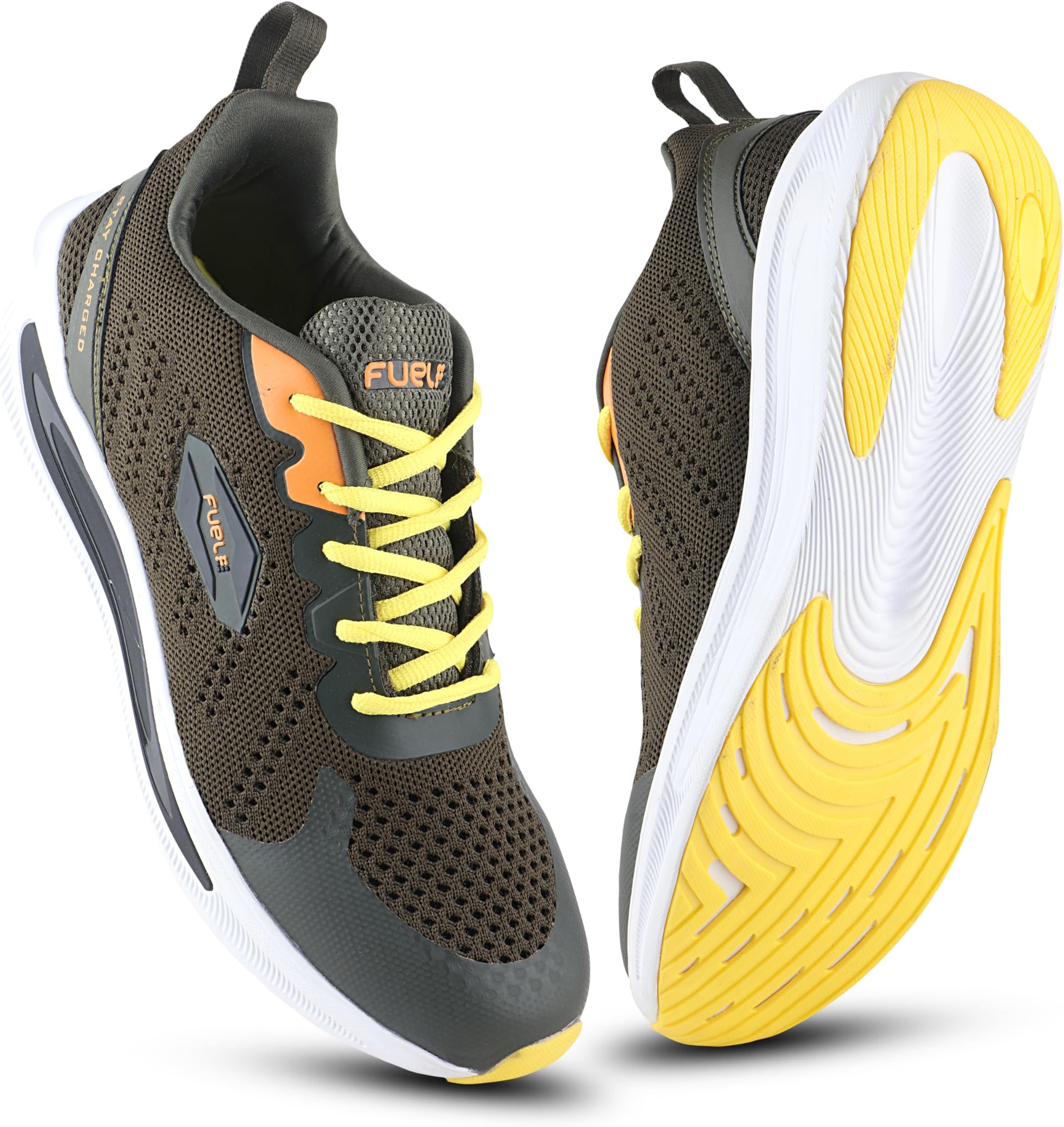 FUEL Freedom Running Sports Shoes in Breathable Mesh Upper & EVA+TPR Sole with Lightweight Lace-Up Sneakers for Gym, Walking, Training & Casual Wear for Men & Boy