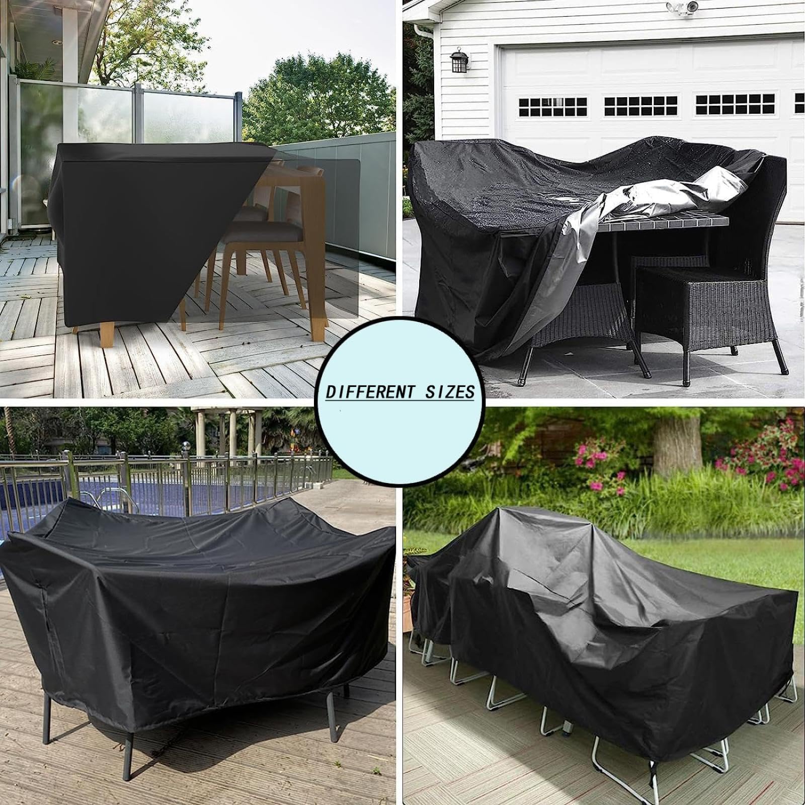 Coprisedile Universale Per Altalene Da Giardino - Verde 100x138 Cm - Impermeabile E Resistente - Foto 9