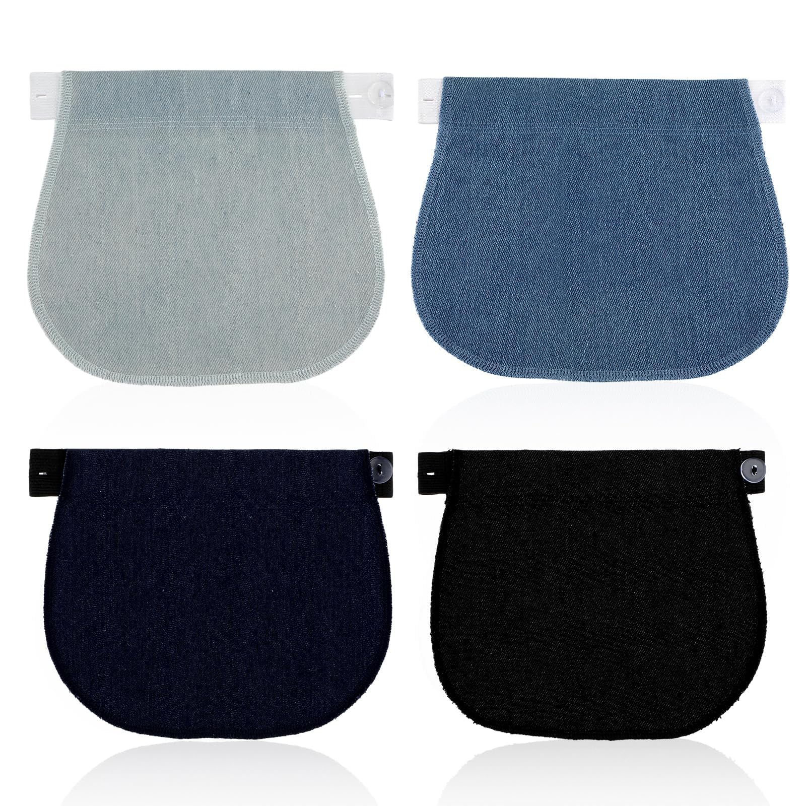 Prasacco Lot De 8 Rallonges De Taille élastiques Pour Pantalons, Extenseurs De T