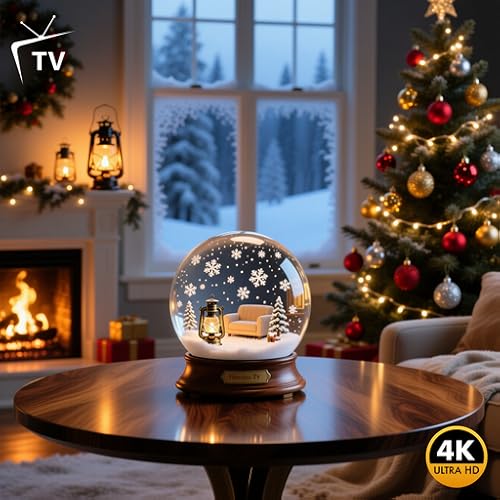 Winter Snow Globe – Premium Cozy Holiday Ambience & Gentle Snowfall