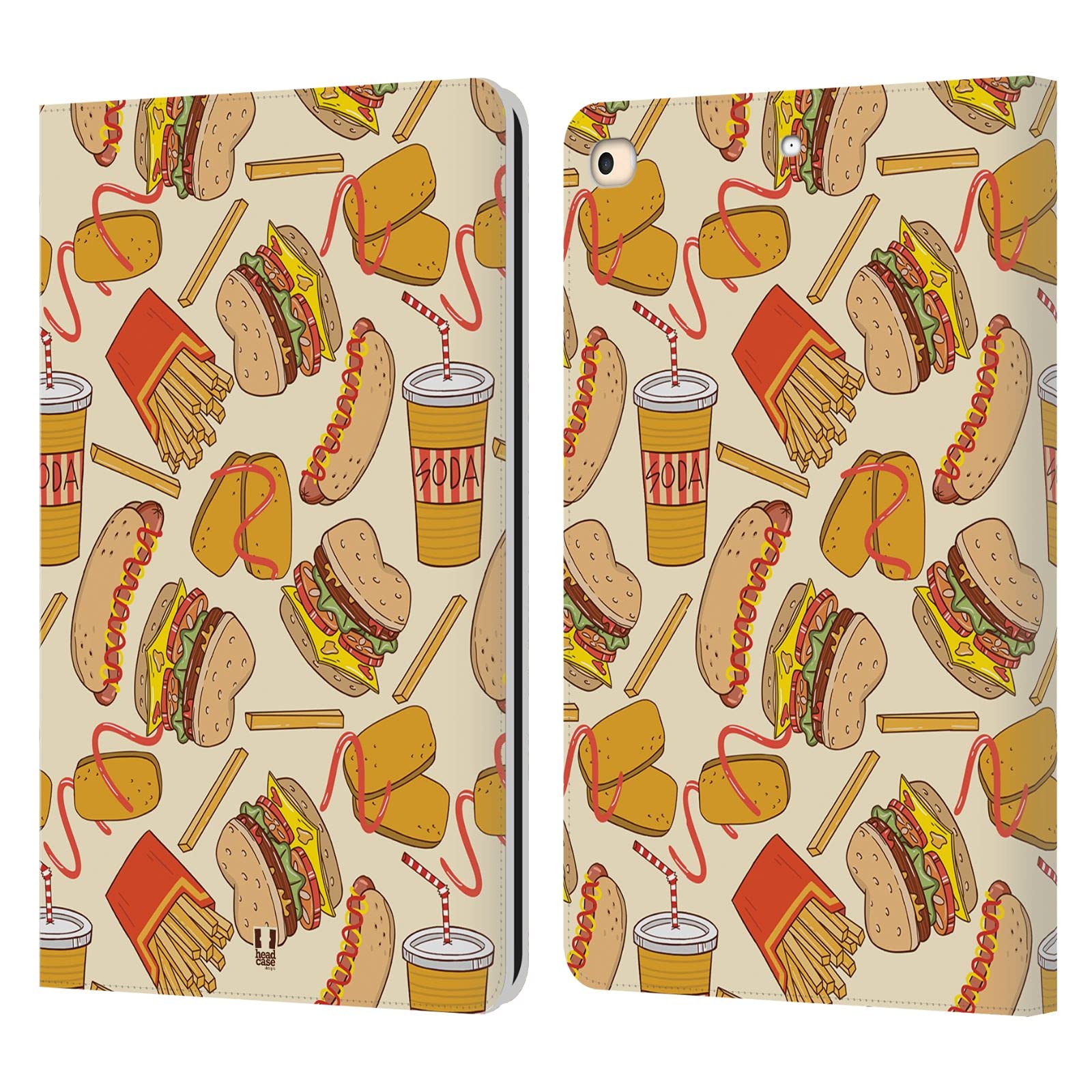 Housse iPad 9.7 2017/2018 hamburger frites pour le café - 7
