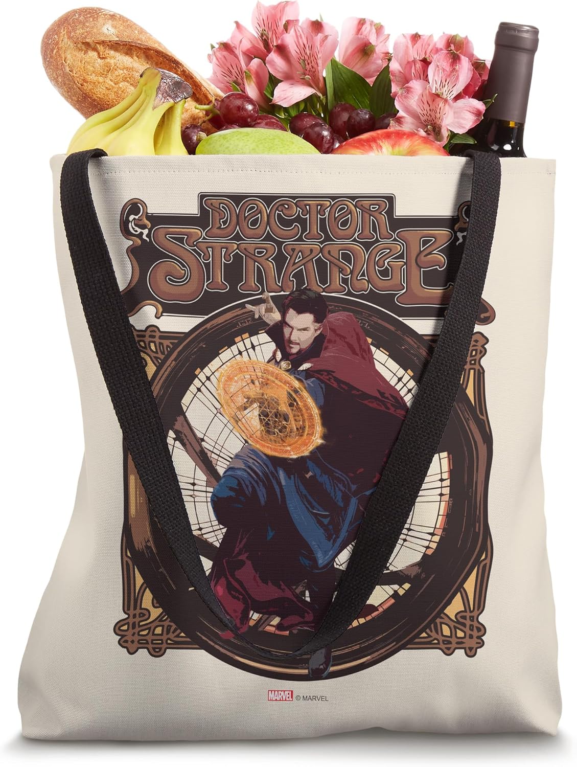 Marvel Doctor Strange Multiverse of Madness Retro Spell Tote Bag