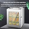 Home Dehydrator, Freeze Dryer Machine, Circulating Hot Air + Timed And 30-90℃ Constant Temperature + LED Lighting+ Visual Window, for Fruits, Vegetables, Meat,12layer