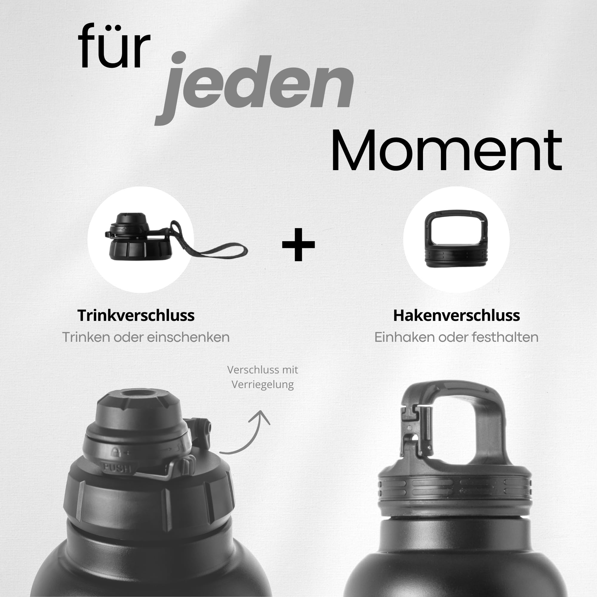 Trinkflasche Hunde Für Unterwegs, 4 in 1 Hundetrinkflasche für Unterwegs 950ml, Isolierflasche aus Edelstahl, Hundezubehör für Reise, Trinkflasche Hund mit Wassernapf und Futternapf, BPA-Frei