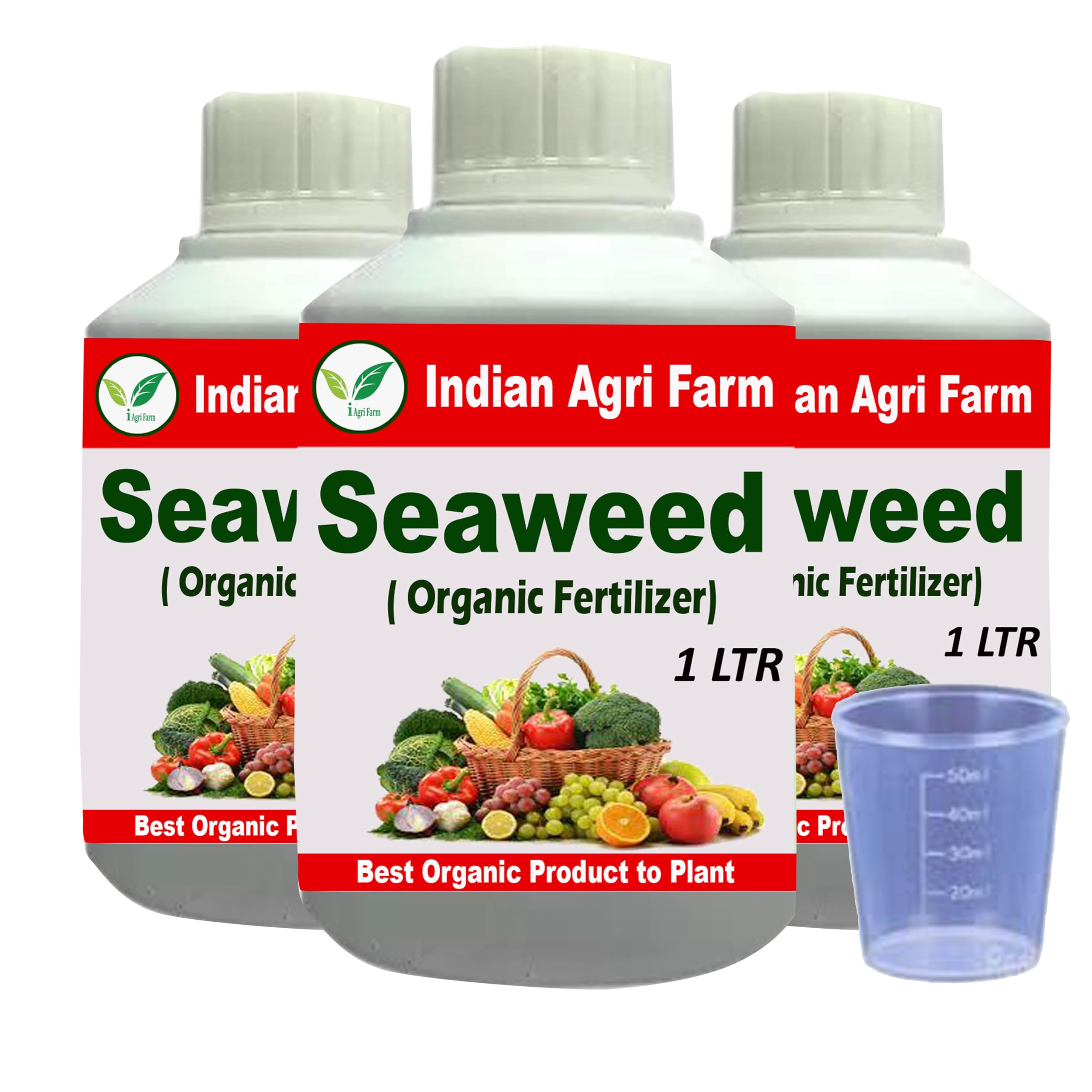 Iagrifarm Seaweed Concentrate Bio Liquid growth Promoter - 3 liter with Measuring Cup 50 ml for All Crops (B0BN47HH8X) Amazon Price History, Amazon Price Tracker