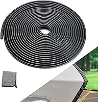 Vista 1 de Winunite - Protectores de borde de puerta de automóvil, de 16.4 pies (5 m), de goma, sin pegamento, ajuste universal, en forma de U