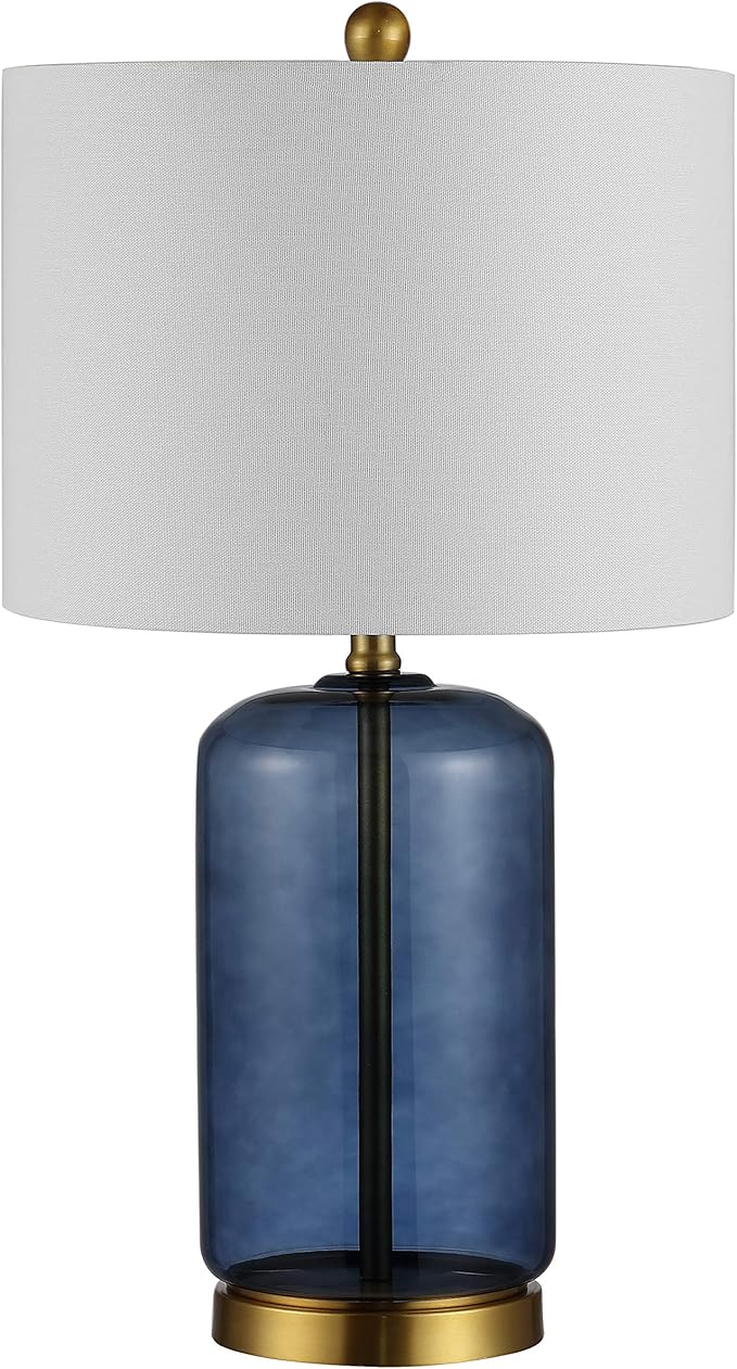 Lámpara de Mesa SAFAVIEH Novah Azul Moderna con Pantalla Blanca miniatura 5