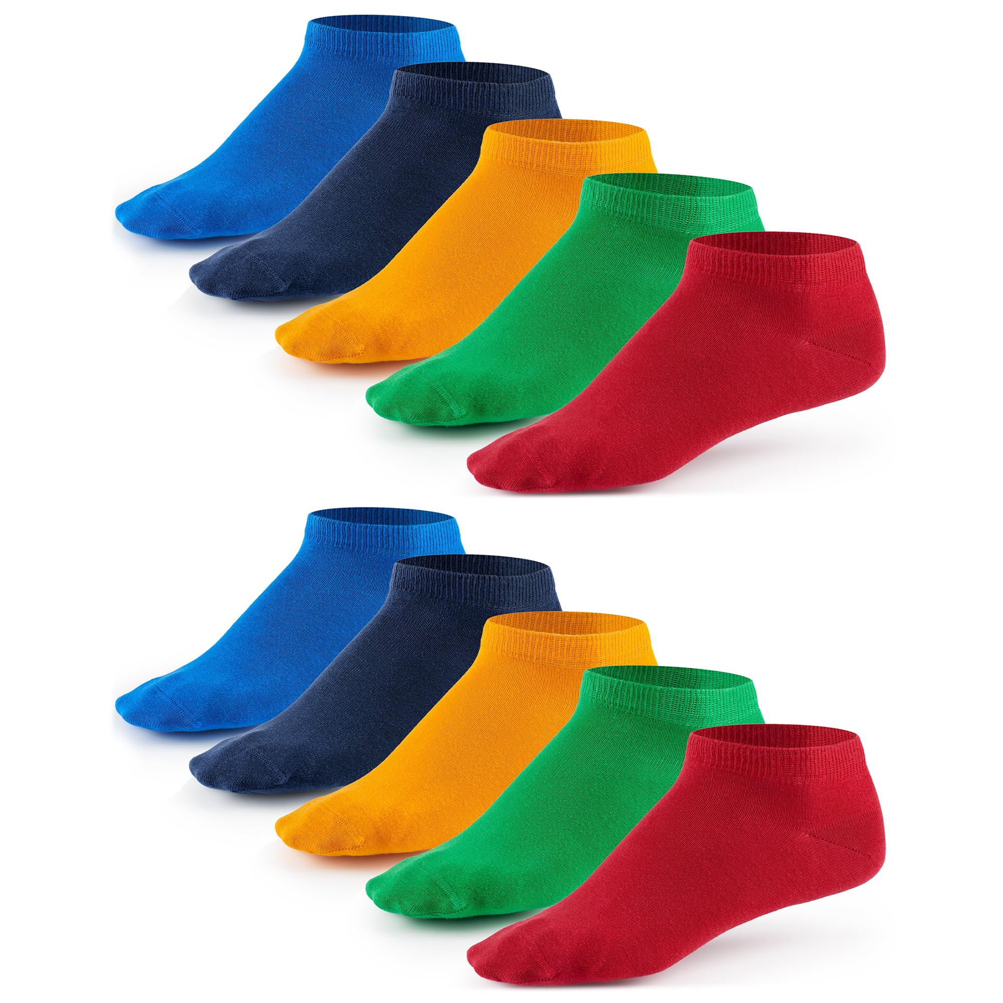 Mat and Vic's Mens Liner Ankle Socks (5 or 10 Pair Pack) Cotton Classic Comfortable Breathable