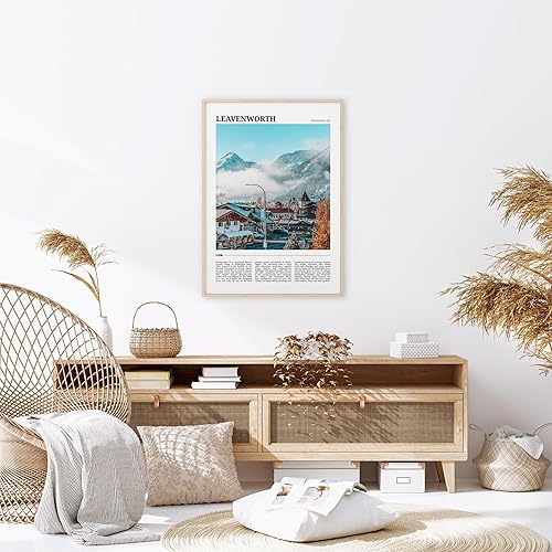 Miniatura 3 de Póster de viaje Leavenworth, arte de pared de Leavenworth, impresión de póster de Leavenworth, foto de Leavenworth, decoración de Leavenworth,