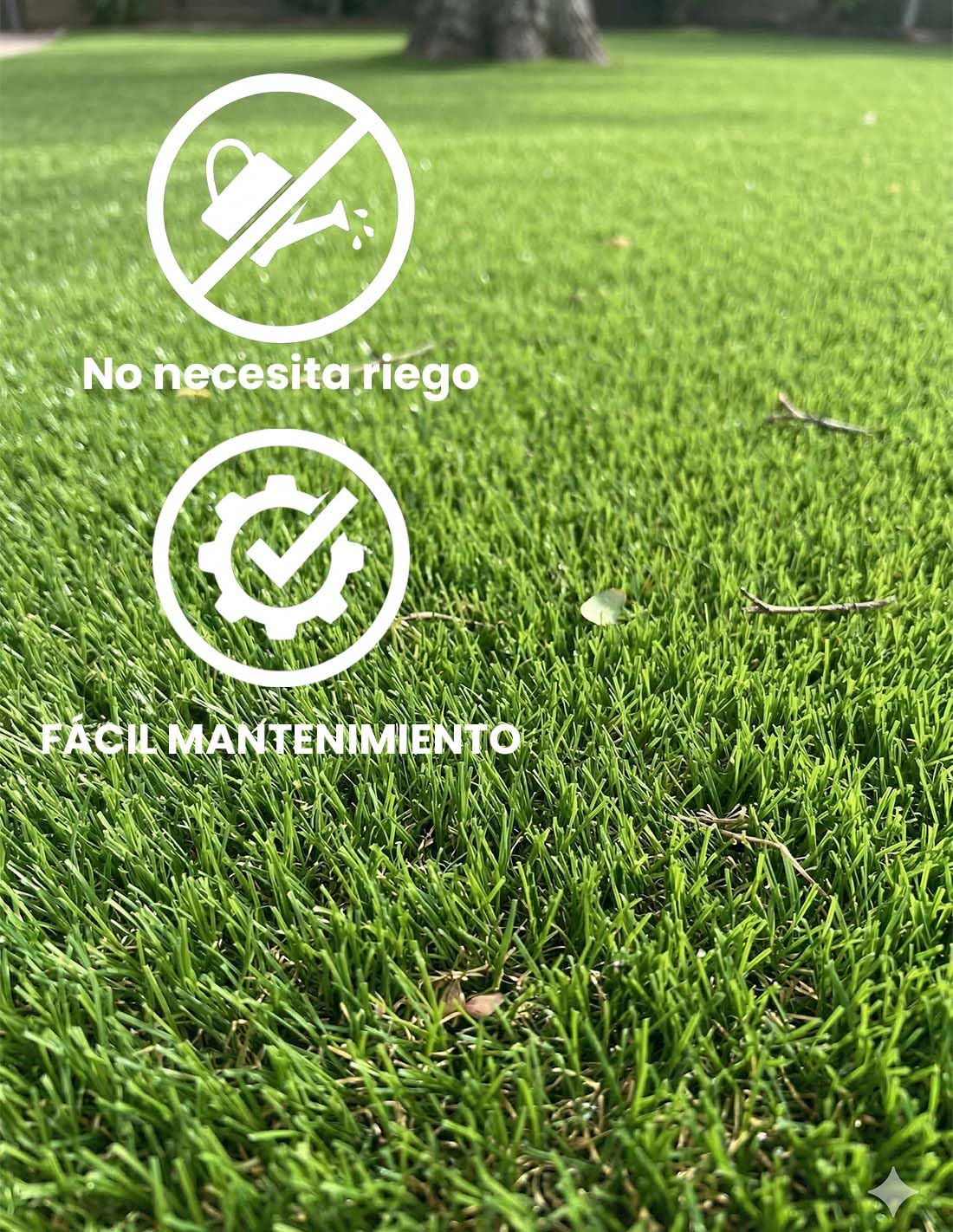 Jardin202 - Césped Artificial Sevilla 42mm - Rollos | Modelo Acolchado, Confortable y Resistente | Rollos 5x2 Metros -
