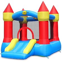 HappyHop - Happy Hop 9221. Castillo Hinchable Bouncer with slide and hoop.