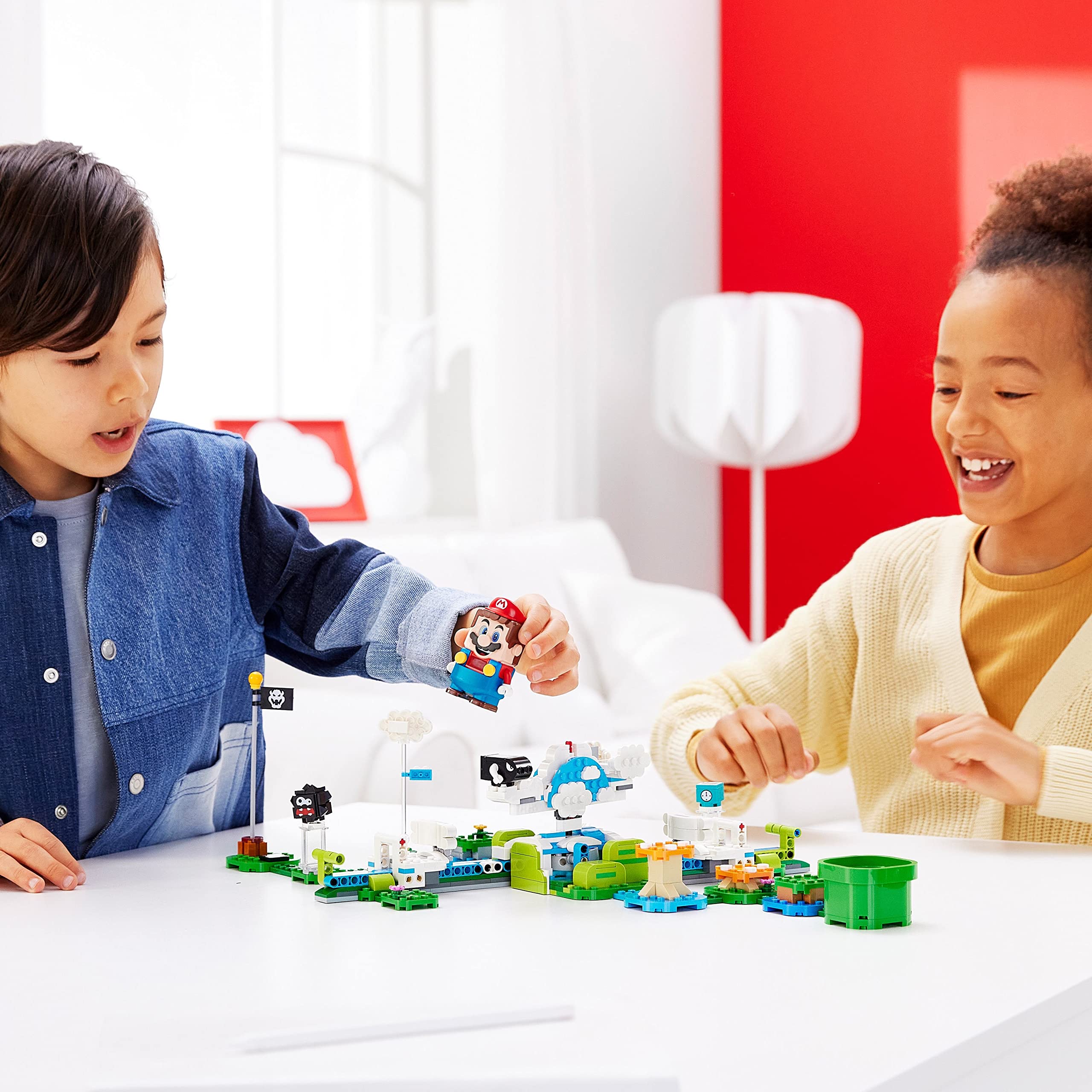 LEGO Super Mario 71389 Podniebny świat Lakitu — zestaw dodatkowy | Kolekcjonerska zabawka dla dzieci (484 elementy)