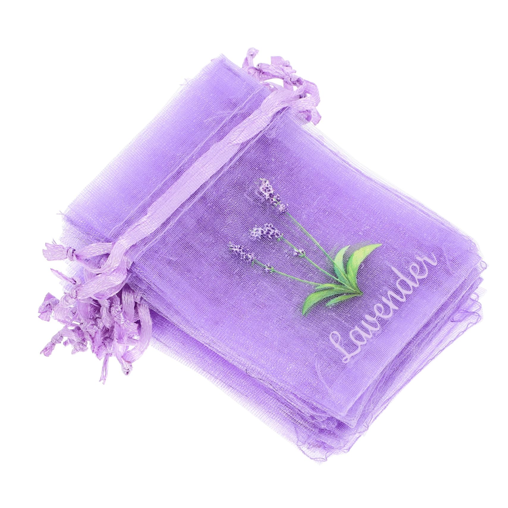 ABOOFAN 20Pcs Lavender Sachet Bags Empty Organza Pouches for Herbs Drawstring Design for Convenient Storage and Aromatic Home Infusion for Spaces