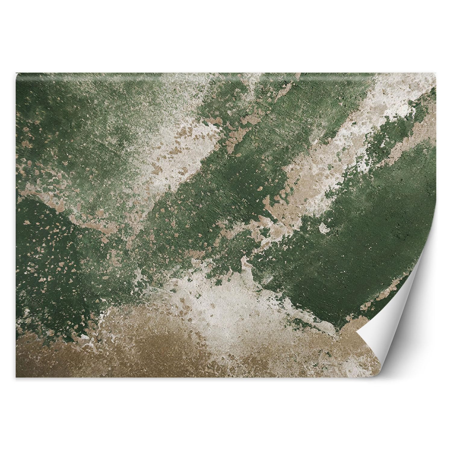 Tapisserie murales papier peint haut de gamme Feeby texture verte