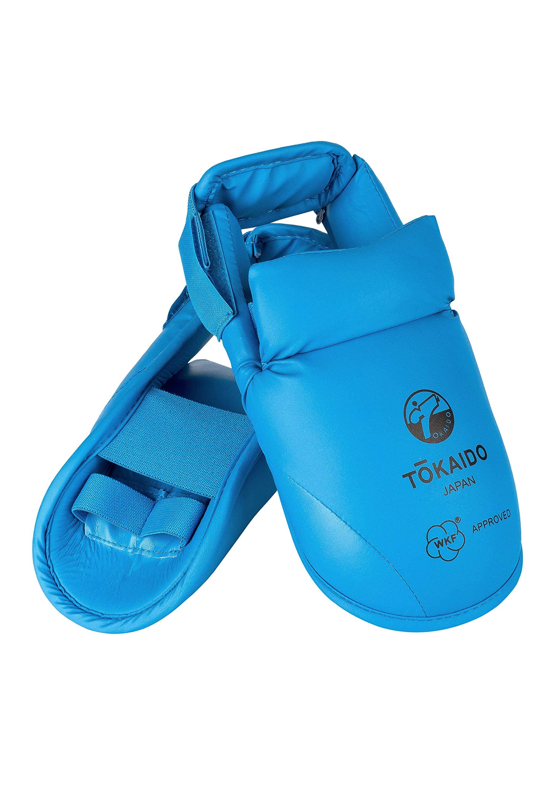 Tokaido - Parapiedi Unisex per Adulti, Kumite Foot Guard Karate, Colore: Blu