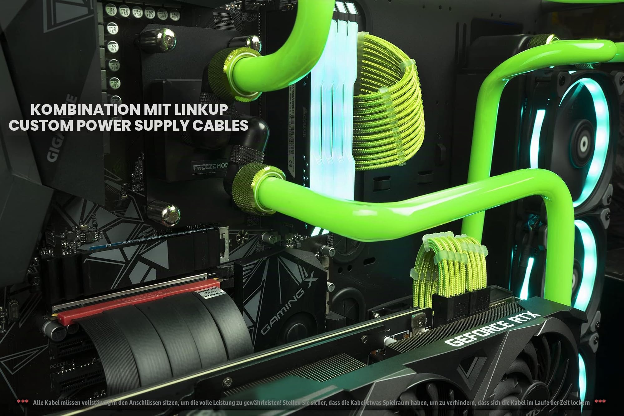LINKUP - Ultra PCIe 4.0 X16 Riser-Kabel [RTX4090 RX6950XT x570 B550 Z690 Getestet] Geschirmte Vertikale Gaming-PCI-Express-Gen4-Montage | Universal 90-Grad-Buchse (20cm) 3.0 Gen3-Kompatibel