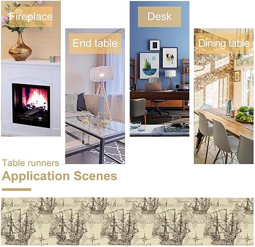 Vista 20 de Camino de mesa de chef de cocina, camino de mesa de chef grueso, decoración de granja, decoración de chef para la cocina, decoración de cocina