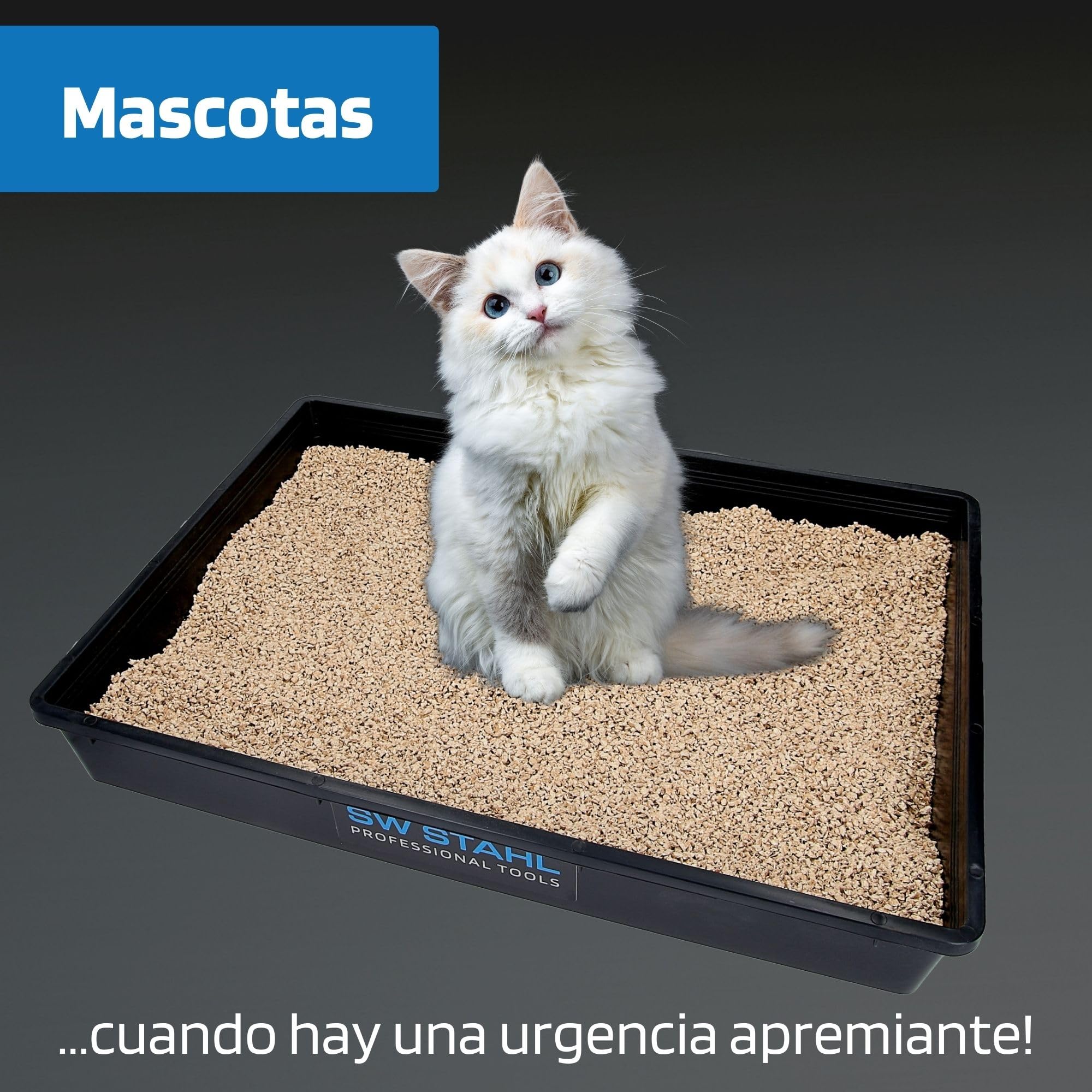 SW-Stahl 07376L Bandeja colectora universal, 56 x 43 x 8,5 cm, gran bandeja de plástico, 16 litros de capacidad, fabricada en Alemania