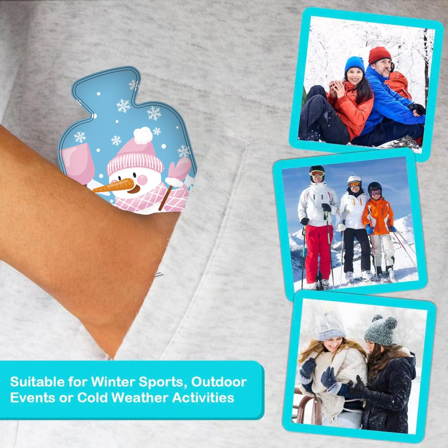 Reusable Hand Warmers, 5pcs Christmas Pocket Instant Hand Warmers - Image 4