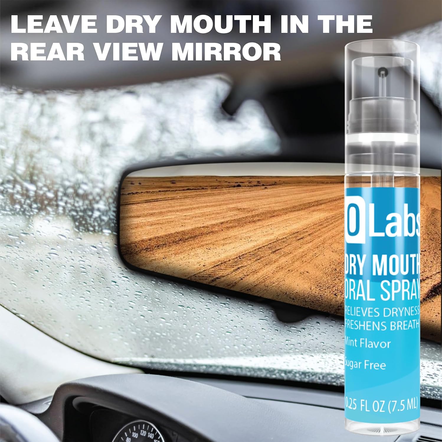 Spray Para Boca Seca - Sem Açúcar, Sem Álcool, Spray de Hálito de Menta com Xilitol, Pacote com 2 - 4 (198 g) Sprays de Tamanho Viagem Total - Imagem 4