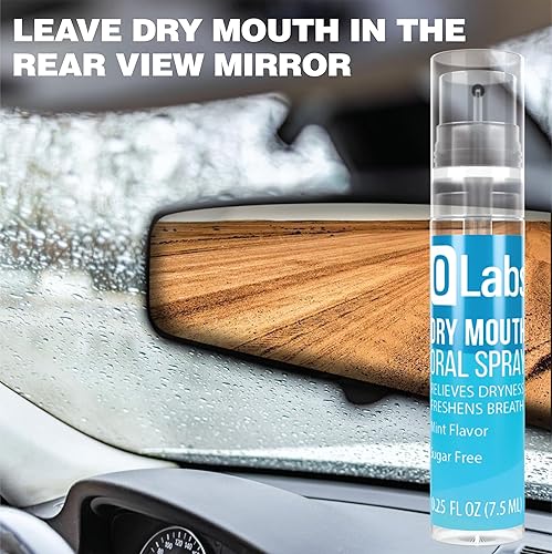 Miniatura 4 de Spray bucal seco, sin azúcar, sin alcohol, espray de menta para el aliento con xilitol, paquete de 2, 4 (0.25 onzas) de tamaño de viaje en total