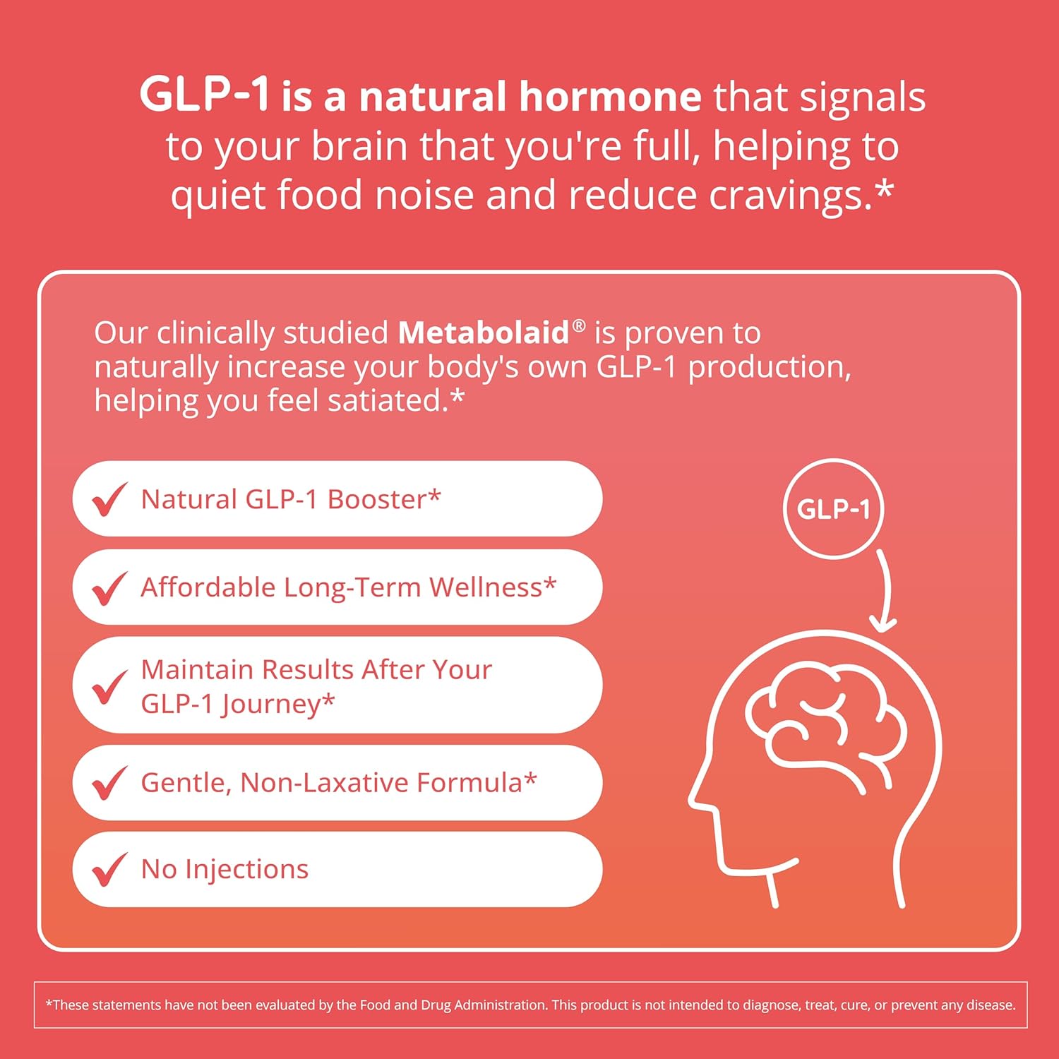 Happy Healthy Hippie GLP-1 Supplement (Metabolaid™ + Chromium) + Appetite Suppressant for Women | Metabolism Booster (AMPK) for Weight | Belly Fat Burner | Hunger & Cravings Control - 30 Vegan Caps