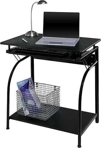 Miniatura 5 de OneSpace - Escritorio para computadora Acero inoxidable Negro