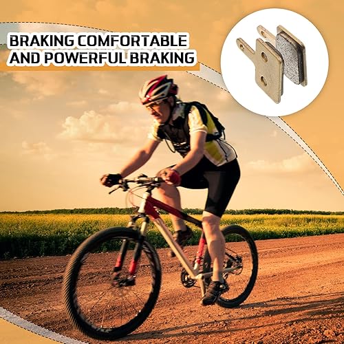 Miniatura 7 de Zonon 4 pares de pastillas de freno de metal sinterizado compatibles con Shimano Trp Tektro Deore Br-m575 M525 T615 T675 M505 M495 M486 M485 M475