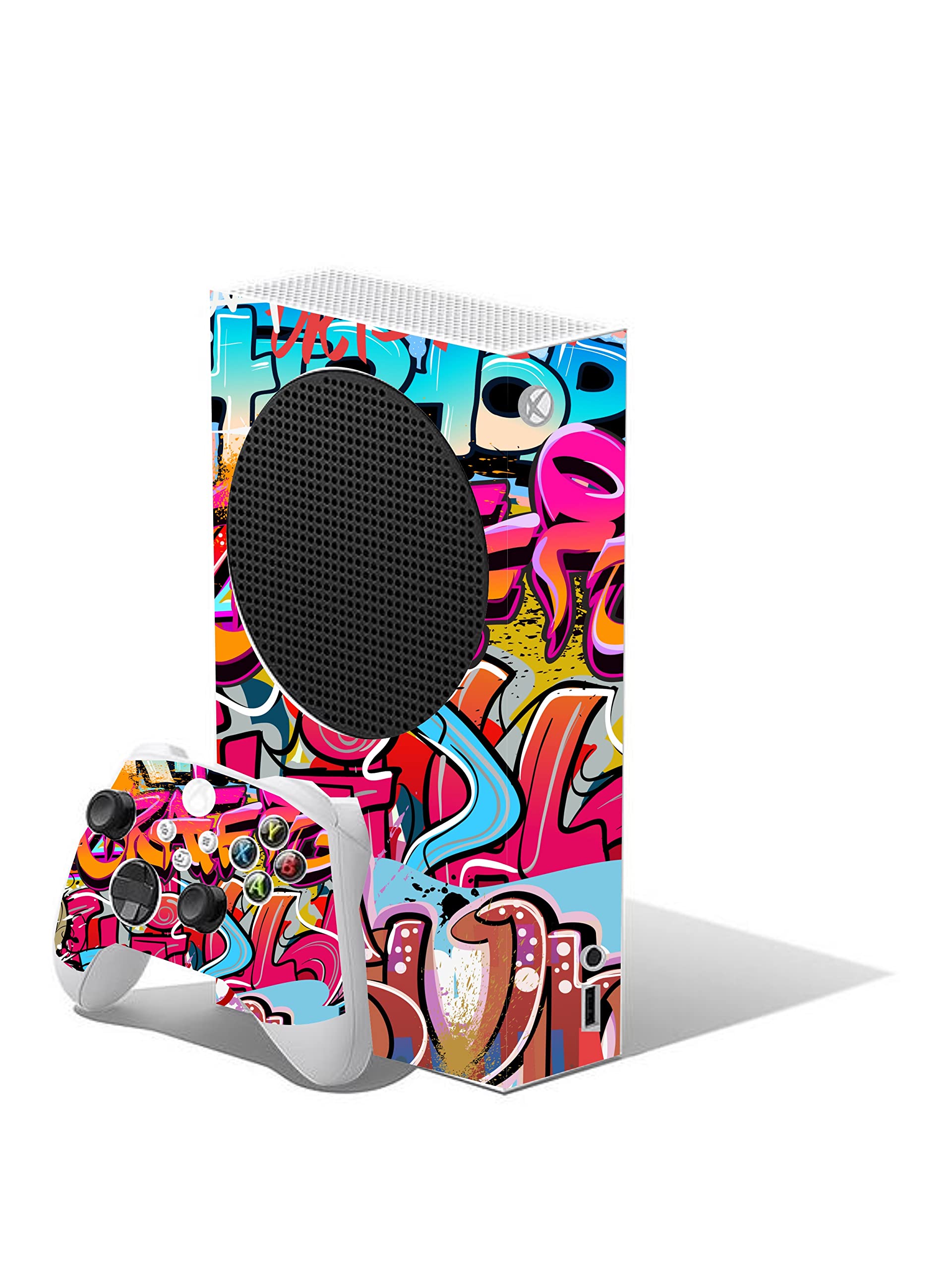 Football Custom Vinyl Skins for Xbox Series S, Wrap Decal Cover Stickers for Xbox Series S Console Controller (Football) — view 7