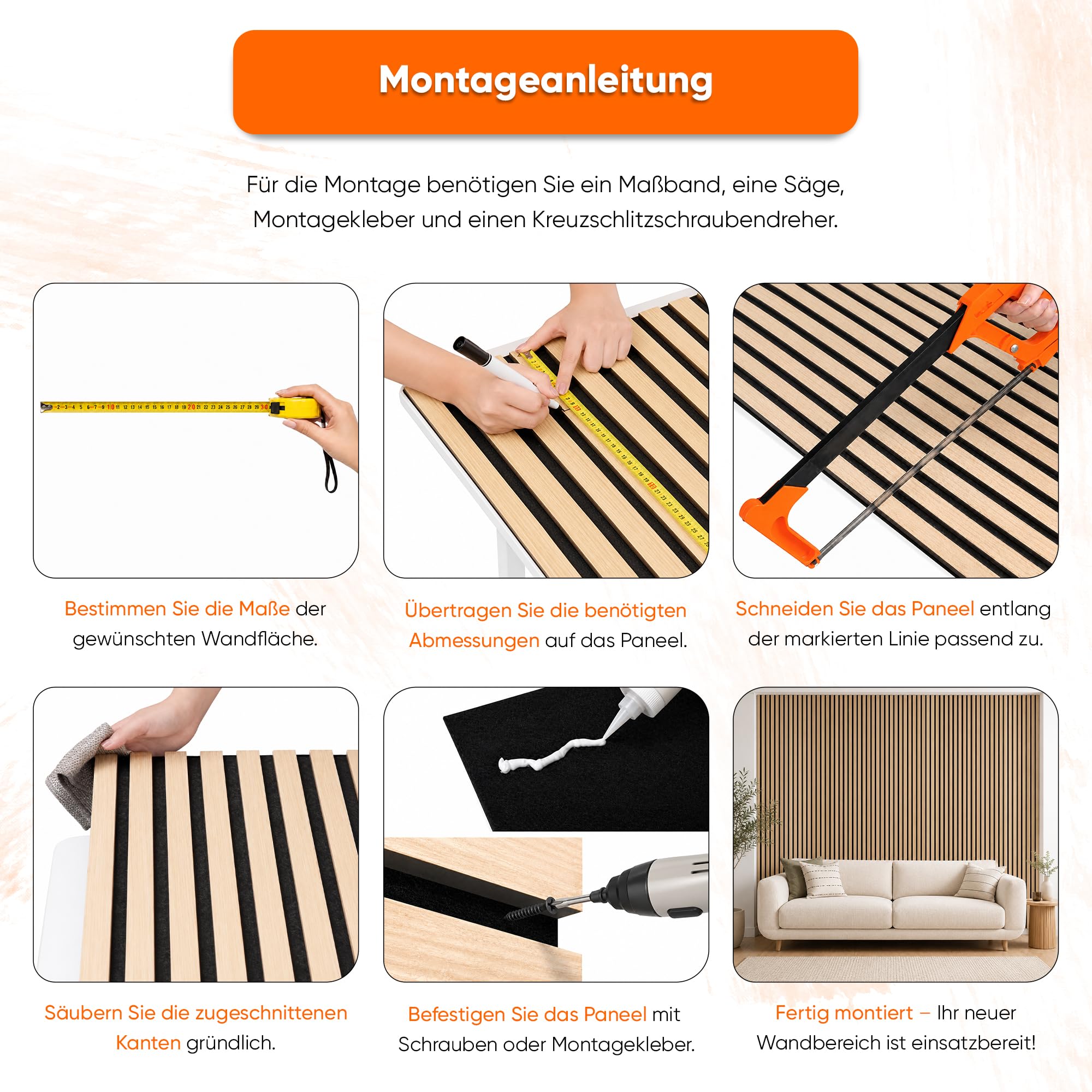 IZODEKOR 3D Akustikpaneele holz 120 x 60 cm - Wandpaneele Holz für Wanddeko, Schallschutzplatten, Holzoptik Wandpaneele für Wohnzimmer, Büro, Küche, Teak