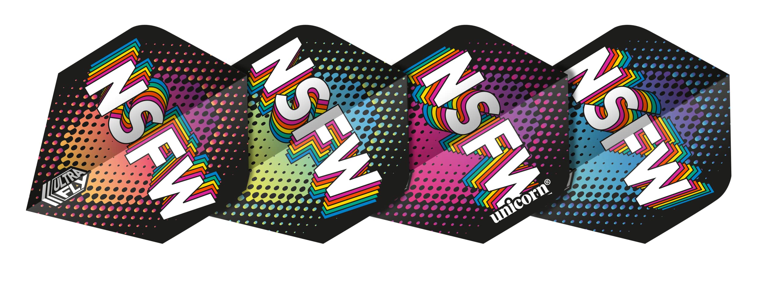 Unicorn UltraFly Slang Darts Flights | Standard Plus Shape | Ultra Durable 100 Micron Polyester PET