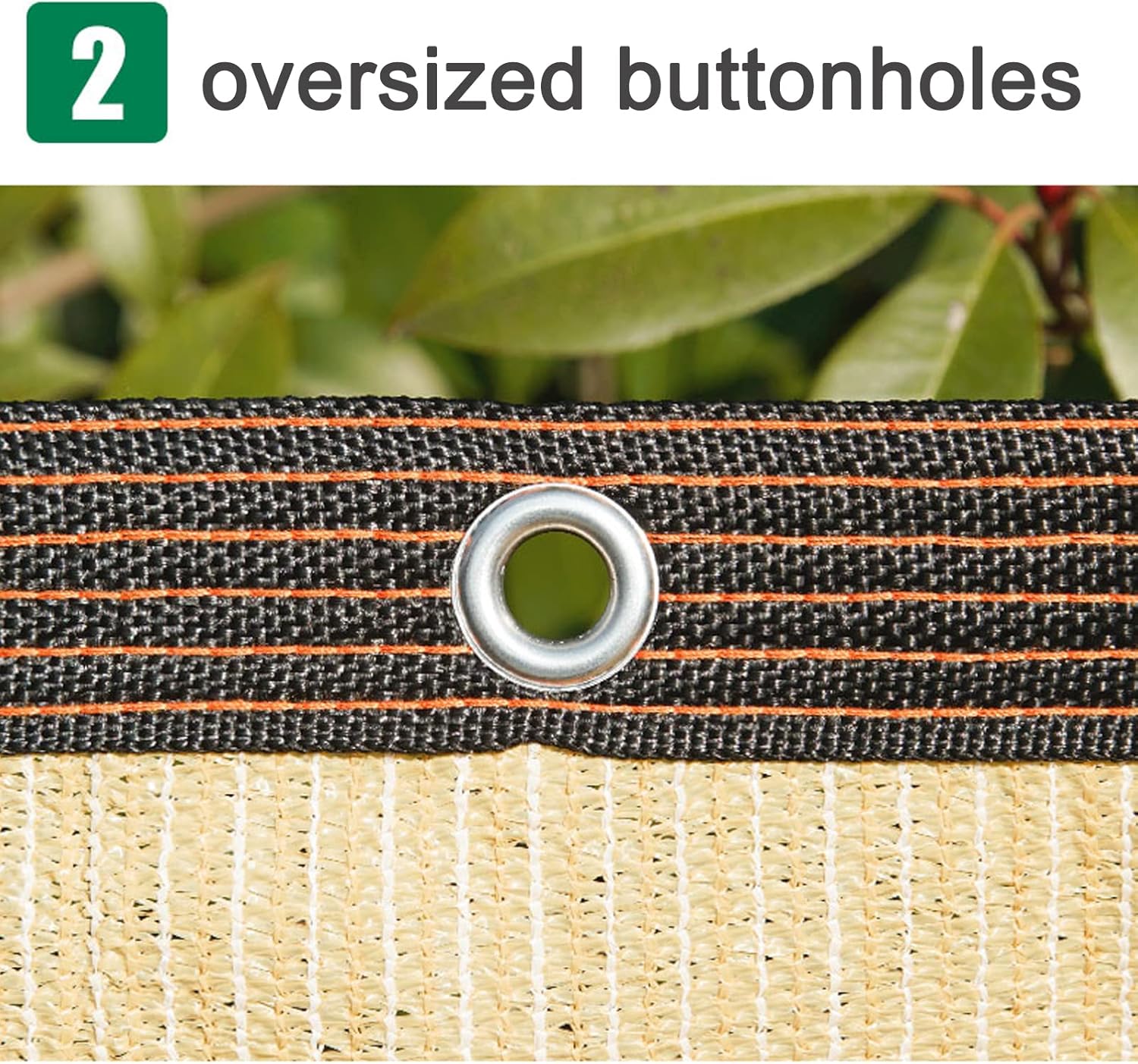 Garden Sunblock Shade Cloth, Multipurpose Sunblock Shade Cloth,90% Shade Netting,Breathable Sun Shade Fabric,with Grommets,for Outdoor,Patio,Lawn,Fence,Beige(16.4x23ft)
