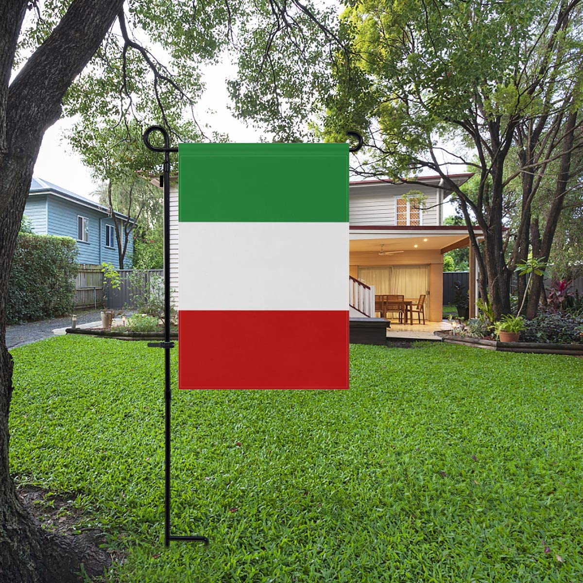 mflagperft Italy Garden Flag 12x18 Inch, Italian Yard Flag Outdoor Decor