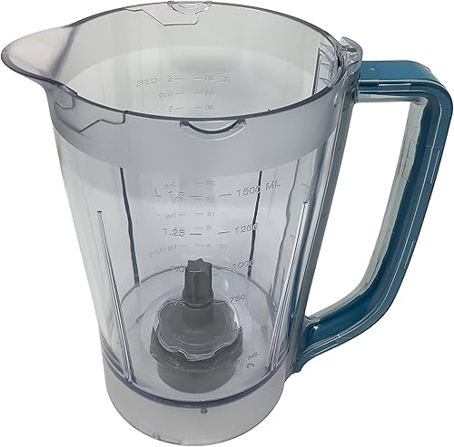 Miniatura 2 de Jarra de repuesto de 48 oz para Ninja BL200 BL201 BL205 BL206 BL207 sistema de cocina Pulse Blender, verde azulado, verde azulado
